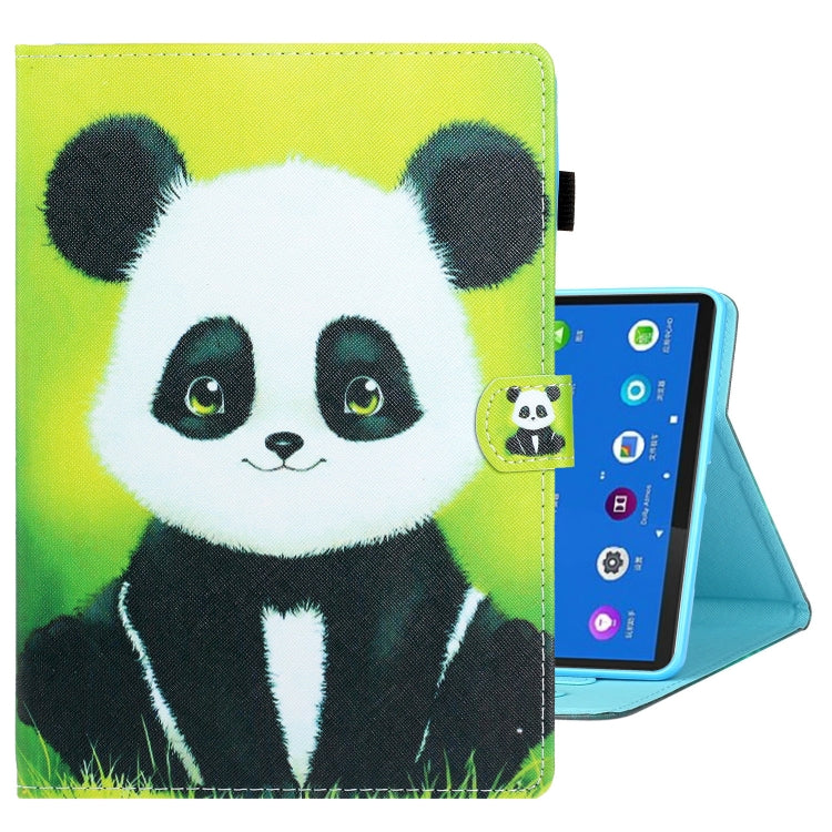 Custodia per tablet in pelle con cuciture a disegno colorato, For Samsung Galaxy Tab A8 10.5 2021