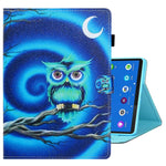 Custodia per tablet in pelle con cuciture a disegno colorato, For Samsung Galaxy Tab A8 10.5 2021