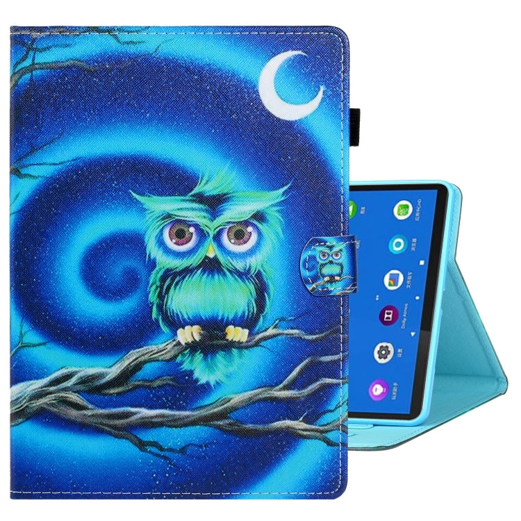 Custodia per tablet in pelle con cuciture a disegno colorato, For Samsung Galaxy Tab A8 10.5 2021