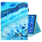 Custodia per tablet in pelle con cuciture a disegno colorato, For Samsung Galaxy Tab A8 10.5 2021