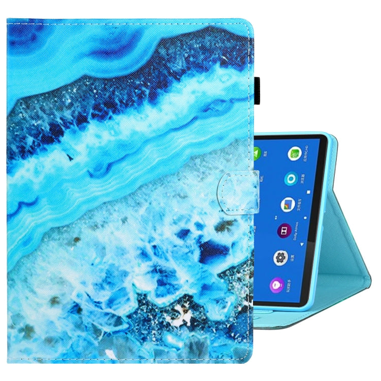 Custodia per tablet in pelle con cuciture a disegno colorato, For Samsung Galaxy Tab A8 10.5 2021