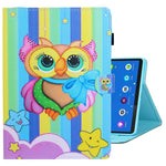 Custodia per tablet in pelle con cuciture a disegno colorato, For Samsung Galaxy Tab A8 10.5 2021