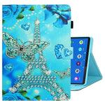 Custodia per tablet in pelle con cuciture a disegno colorato, For Samsung Galaxy Tab A8 10.5 2021