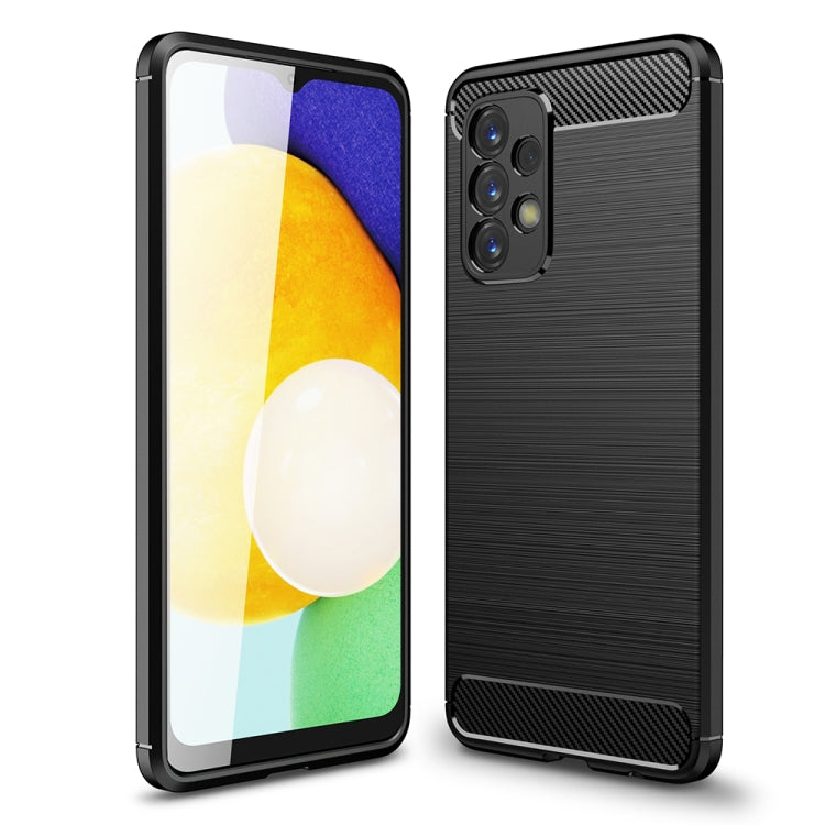 Custodia per telefono TPU in fibra di carbonio con trama spazzolata, For Samsung Galaxy A23 5G, For Xiaomi Redmi K50 Pro, For Xiaomi Redmi K50