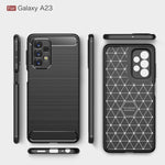 Custodia per telefono TPU in fibra di carbonio con trama spazzolata, For Samsung Galaxy A23 5G, For Xiaomi Redmi K50 Pro, For Xiaomi Redmi K50