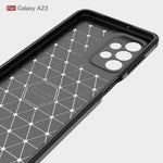 Custodia per telefono TPU in fibra di carbonio con trama spazzolata, For Samsung Galaxy A23 5G, For Xiaomi Redmi K50 Pro, For Xiaomi Redmi K50