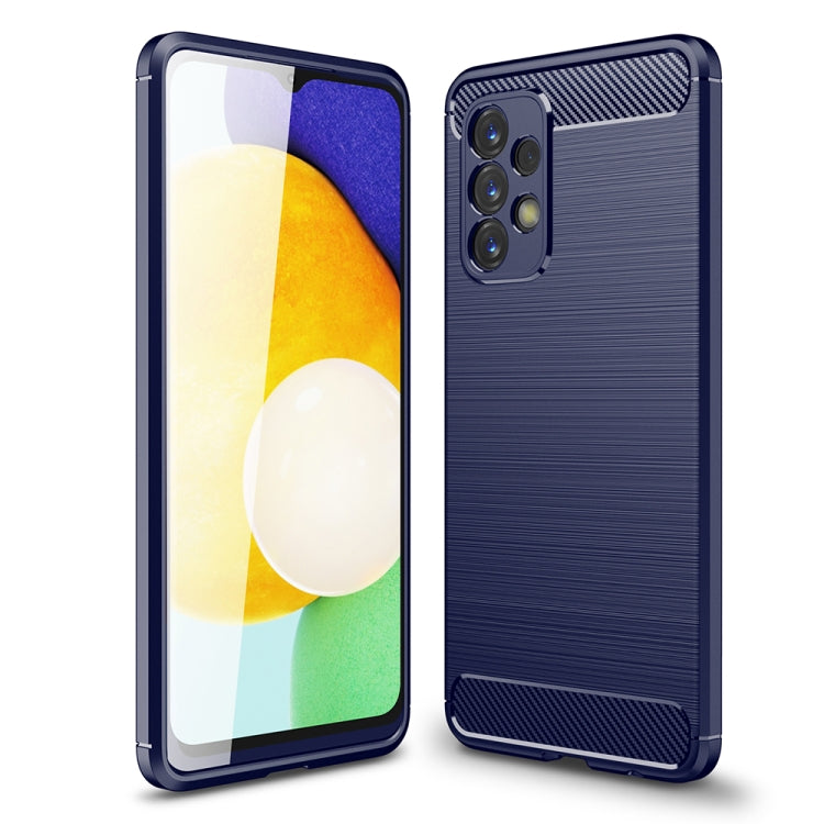 Custodia per telefono TPU in fibra di carbonio con trama spazzolata, For Samsung Galaxy A23 5G, For Xiaomi Redmi K50 Pro, For Xiaomi Redmi K50