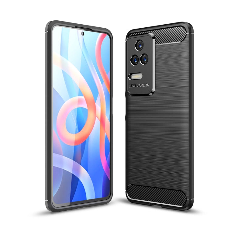 Custodia per telefono TPU in fibra di carbonio con trama spazzolata, For Samsung Galaxy A23 5G, For Xiaomi Redmi K50 Pro, For Xiaomi Redmi K50