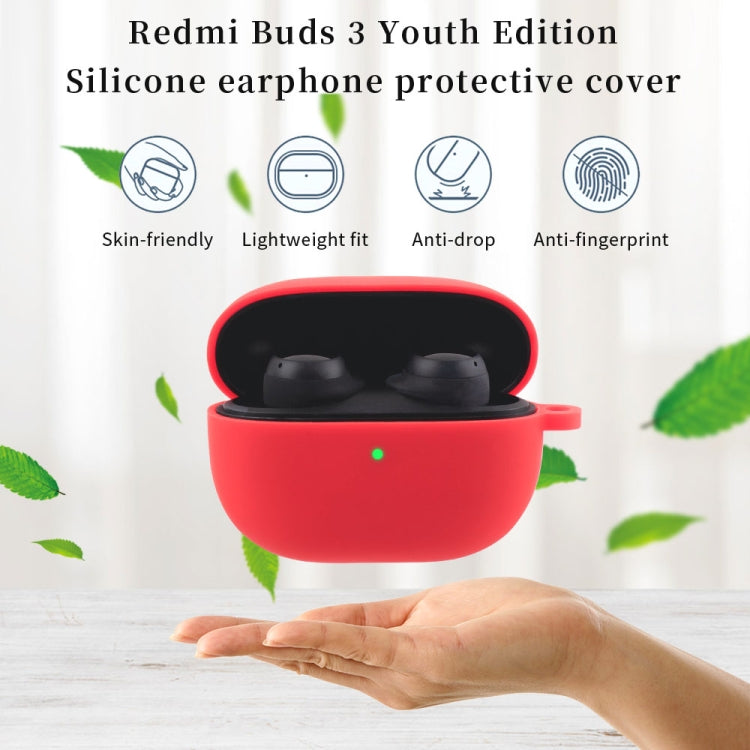 Custodia protettiva per auricolari in silicone con gancio, For Xiaomi Redmi Buds 3 Lite