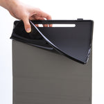 Custodia in pelle per tastiera Bluetooth staccabile in TPU AM17-A con staffa e touchpad, AM17-A