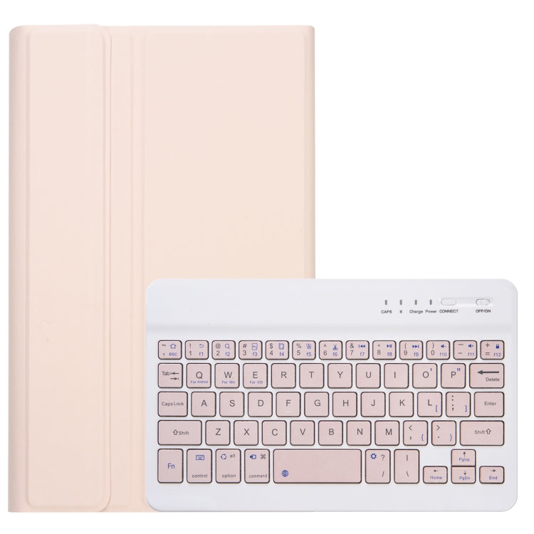Custodia in pelle per tastiera Bluetooth staccabile in TPU color caramella A220 con staffa, For Samsung Galaxy Tab A7 Lite 8.7 T220 / T225