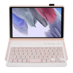 Custodia in pelle per tastiera Bluetooth staccabile in TPU color caramella A220 con staffa, For Samsung Galaxy Tab A7 Lite 8.7 T220 / T225