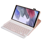 Custodia in pelle per tastiera Bluetooth staccabile in TPU color caramella A220 con staffa, For Samsung Galaxy Tab A7 Lite 8.7 T220 / T225