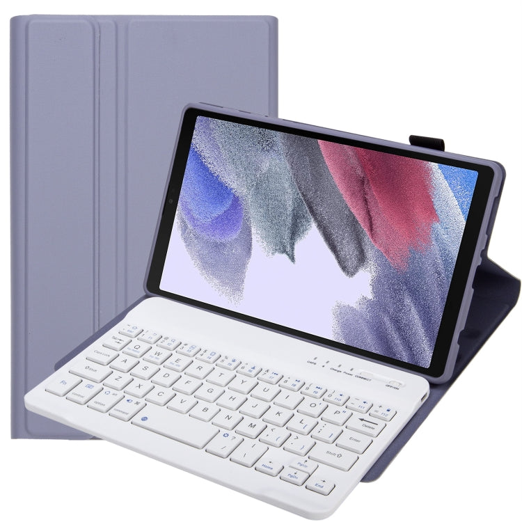 Custodia in pelle per tastiera Bluetooth staccabile in TPU color caramella A220 con staffa, For Samsung Galaxy Tab A7 Lite 8.7 T220 / T225