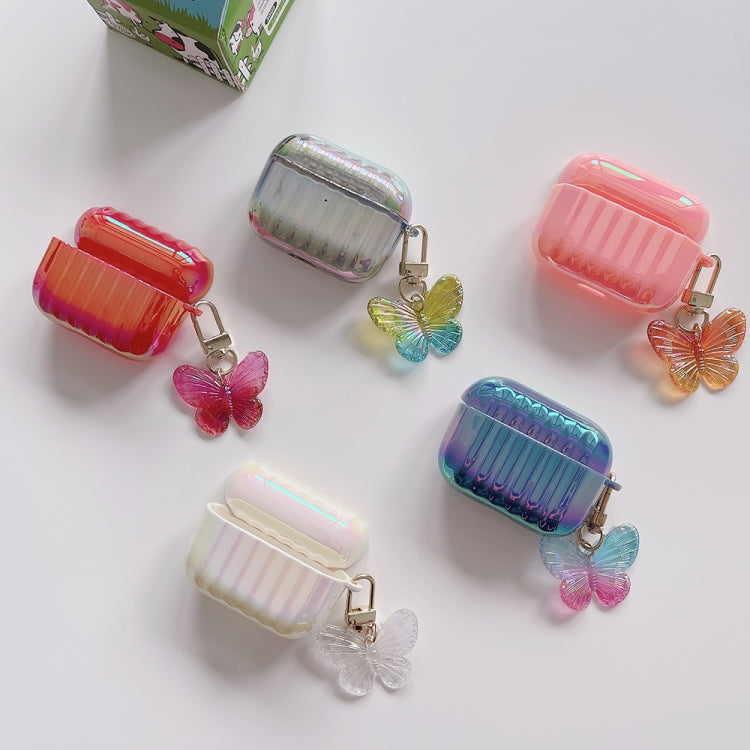 Custodia per AirPods Pro con chiusura a farfalla colorata