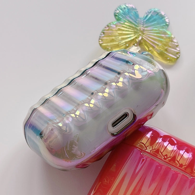 Custodia per AirPods Pro con chiusura a farfalla colorata