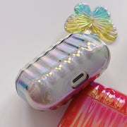 Custodia per auricolari per PC placcata a colori con chiusura a farfalla, For AirPods 1 / 2, For AirPods Pro