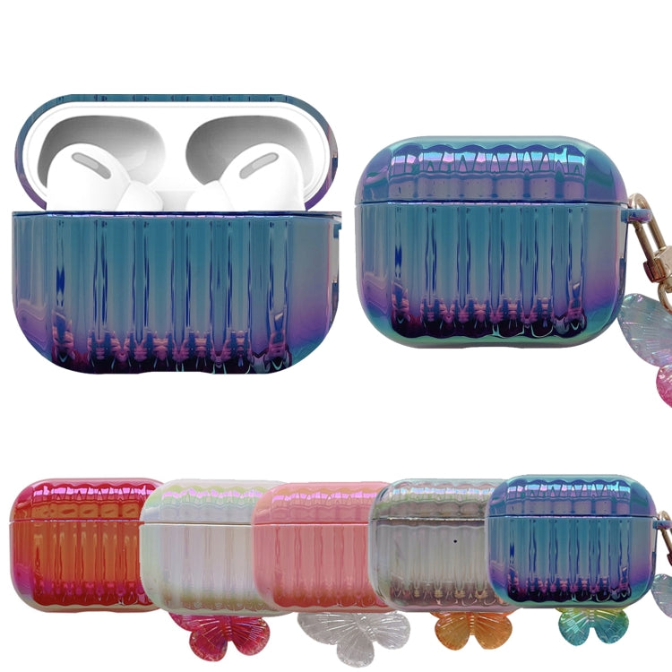 Custodia per AirPods Pro con chiusura a farfalla colorata