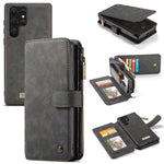 CaseMe-007 Cassa del telefono di cuoio multifunzionale staccabile, For Samsung Galaxy Note20, For Samsung Galaxy Note20 Ultra, For Samsung Galaxy S21 5G, For Samsung Galaxy S21+ 5G, For Samsung Galaxy S21 Ultra 5G, For Samsung Galaxy S22 5G            ...