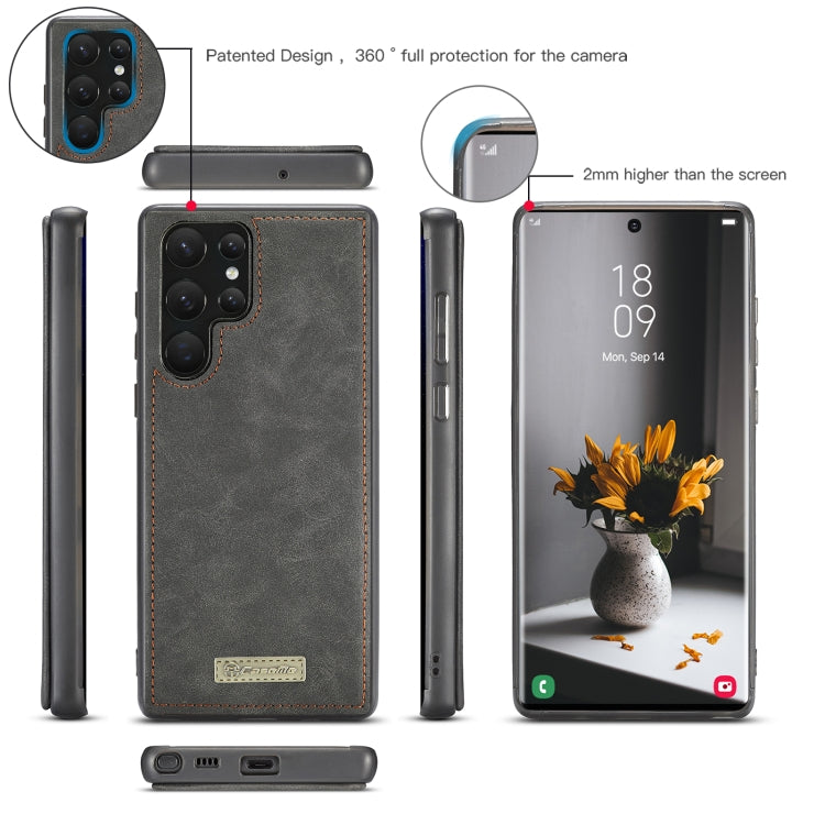 CaseMe-007 Cassa del telefono di cuoio multifunzionale staccabile, For Samsung Galaxy Note20, For Samsung Galaxy Note20 Ultra, For Samsung Galaxy S21 5G, For Samsung Galaxy S21+ 5G, For Samsung Galaxy S21 Ultra 5G, For Samsung Galaxy S22 5G            ...