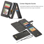 CaseMe-007 Cassa del telefono di cuoio multifunzionale staccabile, For Samsung Galaxy Note20, For Samsung Galaxy Note20 Ultra, For Samsung Galaxy S21 5G, For Samsung Galaxy S21+ 5G, For Samsung Galaxy S21 Ultra 5G, For Samsung Galaxy S22 5G            ...