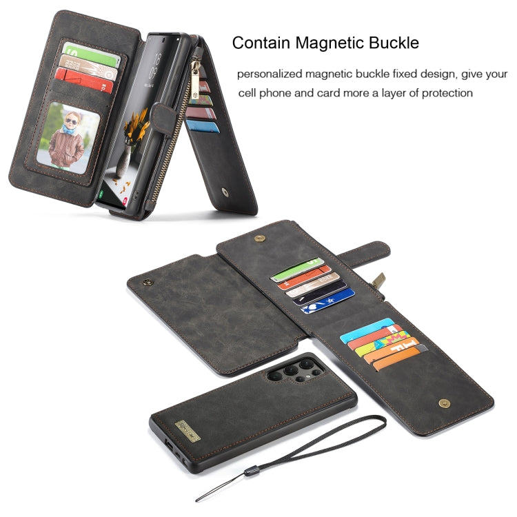 CaseMe-007 Cassa del telefono di cuoio multifunzionale staccabile, For Samsung Galaxy Note20, For Samsung Galaxy Note20 Ultra, For Samsung Galaxy S21 5G, For Samsung Galaxy S21+ 5G, For Samsung Galaxy S21 Ultra 5G, For Samsung Galaxy S22 5G            ...