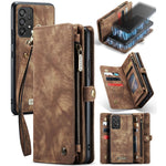 Custodia portafoglio in pelle flip per Samsung Galaxy S22 Ultra