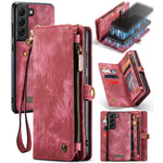 Custodia portafoglio in pelle flip per Samsung Galaxy S22 Ultra