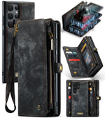 Custodia portafoglio in pelle flip per Samsung Galaxy S22 Ultra