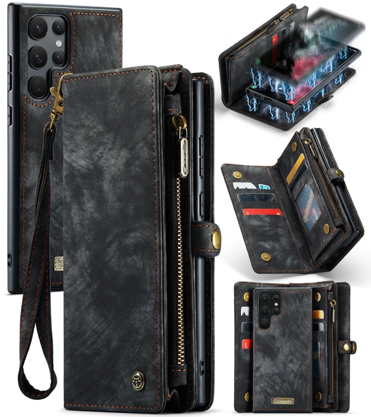 Custodia portafoglio in pelle flip per Samsung Galaxy S22 Ultra