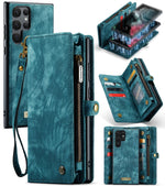 Custodia portafoglio in pelle flip per Samsung Galaxy S22 Ultra