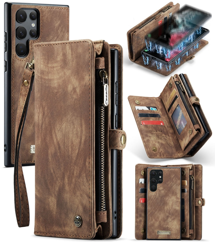 Custodia portafoglio in pelle flip per Samsung Galaxy S22 Ultra