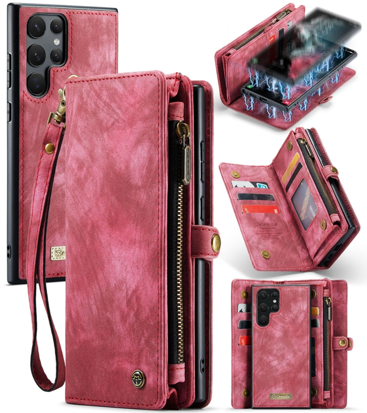 Custodia portafoglio in pelle flip per Samsung Galaxy S22 Ultra