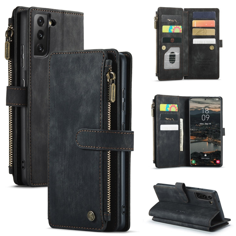 Custodia in pelle per telefono multifunzionale CaseMe C30 con supporto, slot per schede e portafoglio, For Samsung Galaxy S22 5G, For Samsung Galaxy S22+ 5G, For Samsung Galaxy S22 Ultra 5G