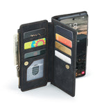 Custodia in pelle per telefono multifunzionale CaseMe C30 con supporto, slot per schede e portafoglio, For Samsung Galaxy S22 5G, For Samsung Galaxy S22+ 5G, For Samsung Galaxy S22 Ultra 5G