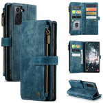 Custodia in pelle per telefono multifunzionale CaseMe C30 con supporto, slot per schede e portafoglio, For Samsung Galaxy S22 5G, For Samsung Galaxy S22+ 5G, For Samsung Galaxy S22 Ultra 5G