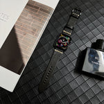 Cinturino in vera pelle per Apple Watch Series, 7 41mm / 6&SE&5&4 40mm / 3&2&1 38mm, 7 45mm / 6&SE&5&4 44mm / 3&2&1 42mm