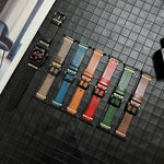 Cinturino in vera pelle per Apple Watch Series, 7 41mm / 6&SE&5&4 40mm / 3&2&1 38mm, 7 45mm / 6&SE&5&4 44mm / 3&2&1 42mm