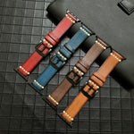 Cinturino in vera pelle per Apple Watch Series, 7 41mm / 6&SE&5&4 40mm / 3&2&1 38mm, 7 45mm / 6&SE&5&4 44mm / 3&2&1 42mm
