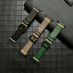Cinturino in vera pelle per Apple Watch Series, 7 41mm / 6&SE&5&4 40mm / 3&2&1 38mm, 7 45mm / 6&SE&5&4 44mm / 3&2&1 42mm