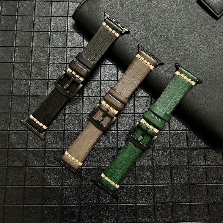 Cinturino in vera pelle per Apple Watch Series, 7 41mm / 6&SE&5&4 40mm / 3&2&1 38mm, 7 45mm / 6&SE&5&4 44mm / 3&2&1 42mm