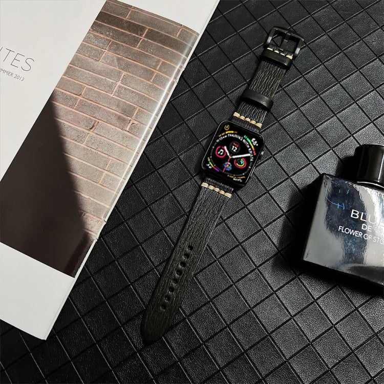 Cinturino in vera pelle per Apple Watch Series, 7 41mm / 6&SE&5&4 40mm / 3&2&1 38mm, 7 45mm / 6&SE&5&4 44mm / 3&2&1 42mm