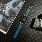 Cinturino in vera pelle per Apple Watch Series, 7 41mm / 6&SE&5&4 40mm / 3&2&1 38mm, 7 45mm / 6&SE&5&4 44mm / 3&2&1 42mm