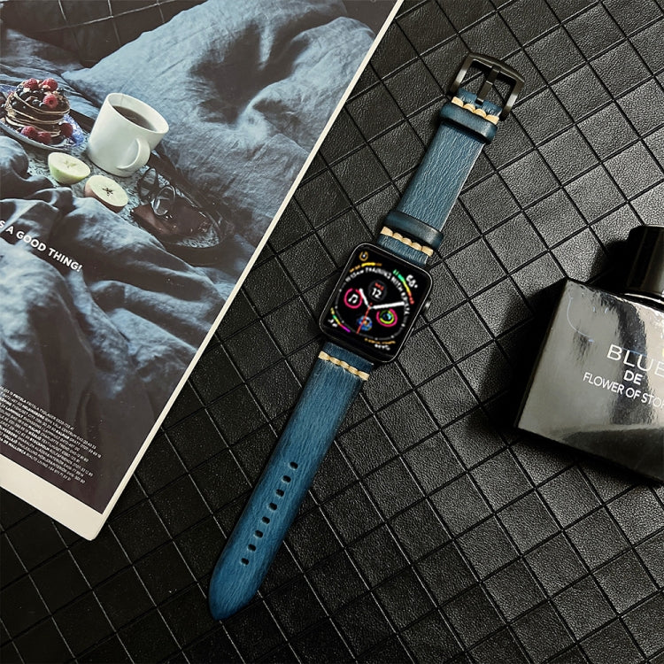 Cinturino in vera pelle per Apple Watch Series, 7 41mm / 6&SE&5&4 40mm / 3&2&1 38mm, 7 45mm / 6&SE&5&4 44mm / 3&2&1 42mm