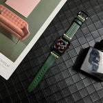 Cinturino in vera pelle per Apple Watch Series, 7 41mm / 6&SE&5&4 40mm / 3&2&1 38mm, 7 45mm / 6&SE&5&4 44mm / 3&2&1 42mm