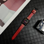 Cinturino in vera pelle per Apple Watch Series, 7 41mm / 6&SE&5&4 40mm / 3&2&1 38mm, 7 45mm / 6&SE&5&4 44mm / 3&2&1 42mm