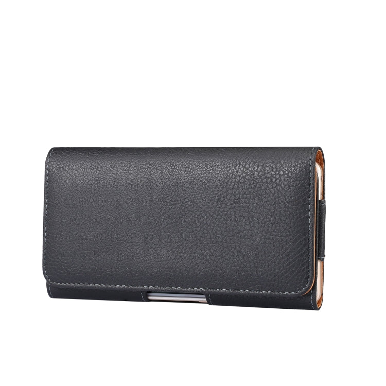 Custodia per telefono appesa in vita con texture Litchi, For 6.7-6.9 inch Phone