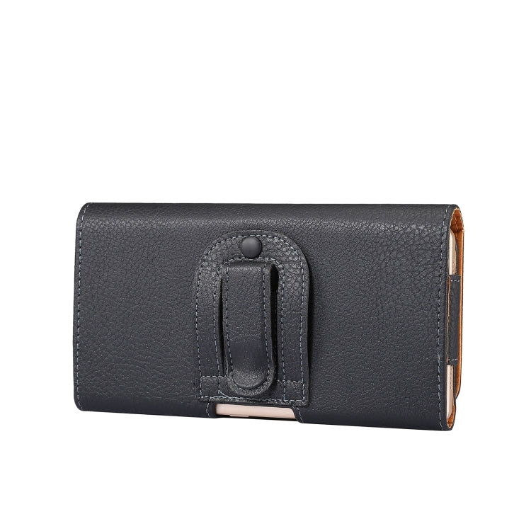 Custodia per telefono appesa in vita con texture Litchi, For 6.7-6.9 inch Phone