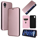 Custodia per telefono in PU con vibrazione orizzontale magnetica in fibra di carbonio, For Kyocera DIGNO BX2, For Ulefone Note 12P