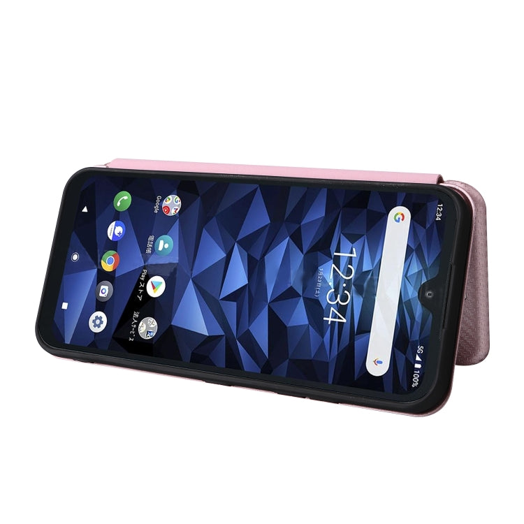 Custodia per telefono in PU con vibrazione orizzontale magnetica in fibra di carbonio, For Kyocera DIGNO BX2, For Ulefone Note 12P